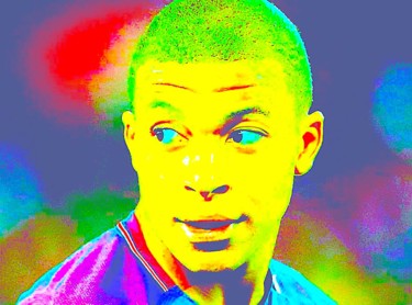 Kylian Mbappé / Portrait Art Contemporain
