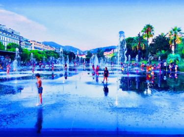 Blue Promenade/ Nice in Blue/ Photographie Art Poster